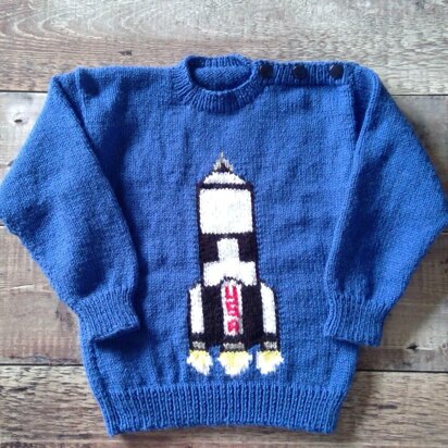 Space Rocket Sweater - Transport Series