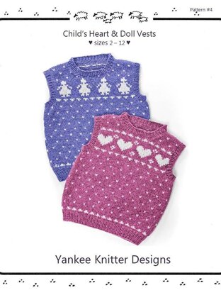 #4 Heart & Doll- child's Vests