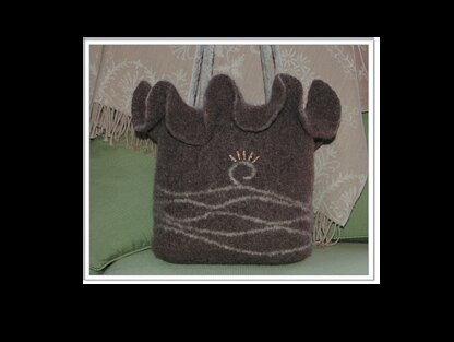 Felted Ruffle Bag