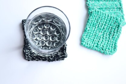 Knit Sparkle Coasters