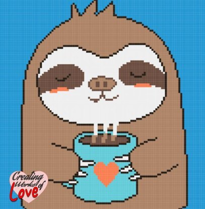 Coffee Sloth Stitch Graphgan