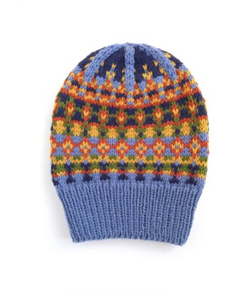 SCHAPKA Fair Isle Hat