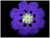 8 Petals Crochet Flower Pattern Applique Embellishment