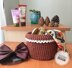 Macrame circle basket