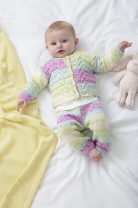 Babies Hoody, Cardigan and Leggings in King Cole Cutie Pie DK - P6030 - Leaflet