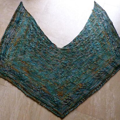 Into the Forest Square Shawl - knitting pattern