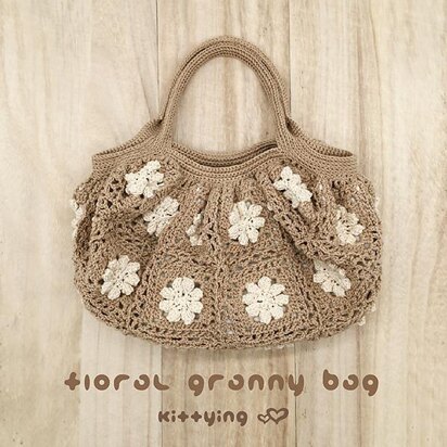 Floral Granny Square Handbag