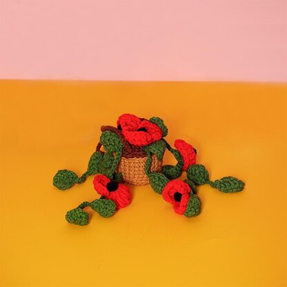 Poppy Basket Car Hanging