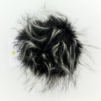 Big Bad Wool 5" Faux Fur Pom Poms - Charcoal (CHAR)
