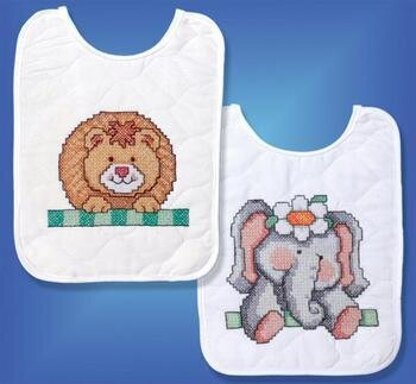 Design Works Noah's Ark Bibs Cross Stitch Kit - Multi