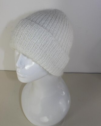 Fluffy 1x1 Rib Beanie Hat