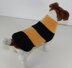 Stripey Bee Aran Dog Coat