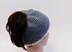 Bun Hat Knit Look Crochet