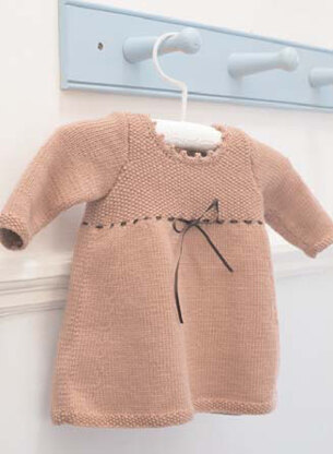 "Katherine Dress" - Dress Knitting Pattern For Girls in Debbie Bliss Cashmerino DK - CMC11