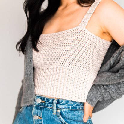 Blair Ribbed Hem Crop Top