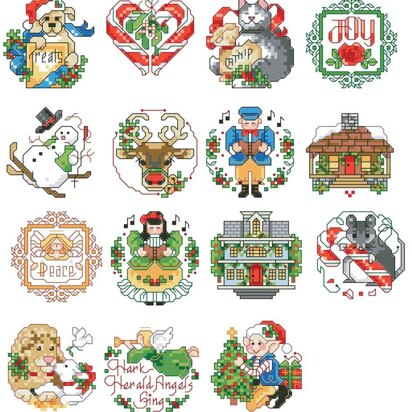 Lotsa Christmas Ornaments, Set 2 - PDF