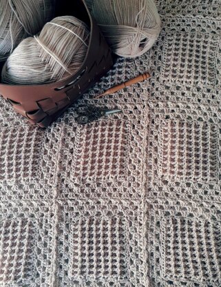 Waffle Granny Afghan