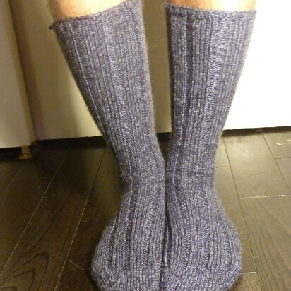 2-at-a-time, toe up, short row heel socks on 2 circular needles