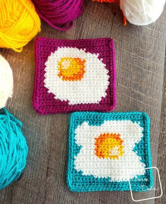 Sunny Side Up Egg Squares