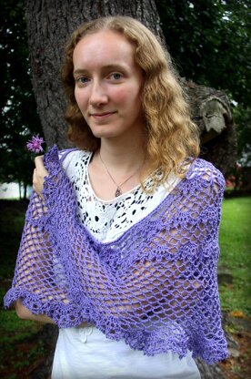 Violet's Garden Shawl