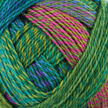 Colorful yarn for knitting Schoppel Zauberball Stärke 6 1701 Parrot Virgin  Wool, Biodegradable Nylon. Colored gradient sport DK sock-wool