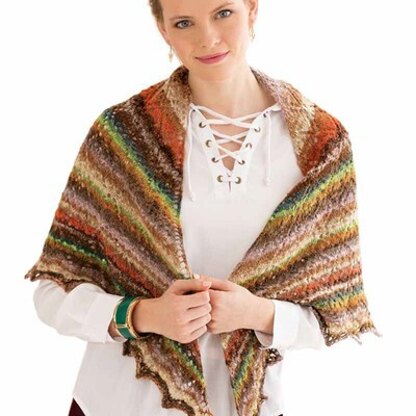 Noro Hybrid Triangular Shawl PDF