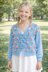 Rose Garden cardigan crochet pattern kids