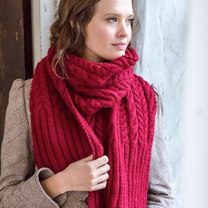 Etruscan Scarf in Berroco Ultra Alpaca Chunky