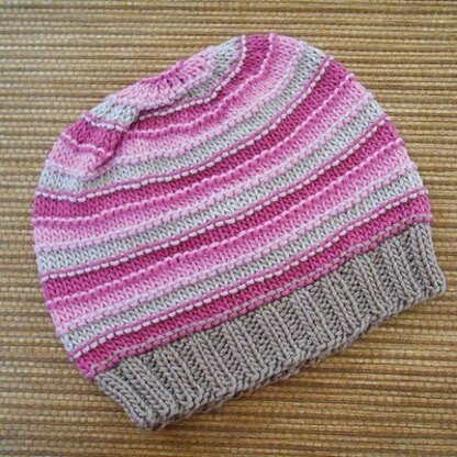 Striped Hoodie & Hat - Knitting Pattern for Babies in Tahki Yarns Cotton Classic