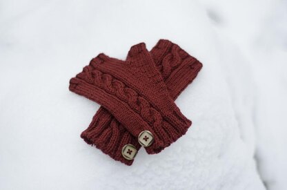 Through the Woods Fingerless Mitts