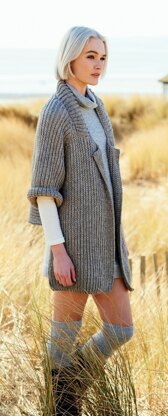 Cardigan and Hat in Rico Essentials Alpaca\nBlend Chunky - 346 - Downloadable PDF