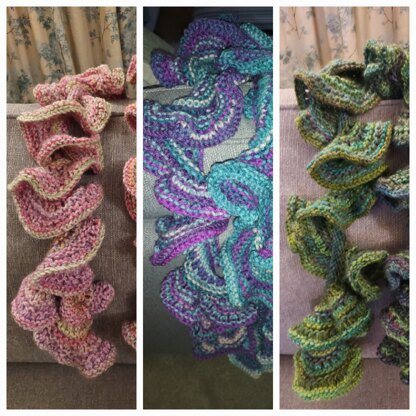 Ruffle scarves