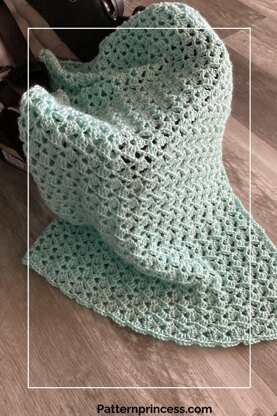 Easy Drunken Granny Crochet Baby Blanket