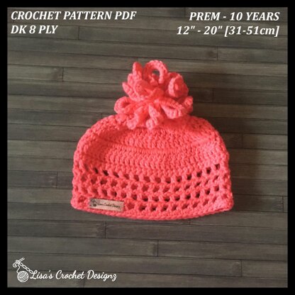 Coral Lattice Hat