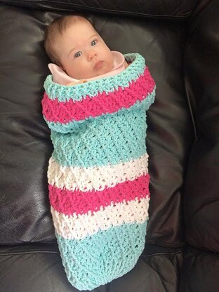 Mini Harlequin Baby Cocoon or Swaddle Sack