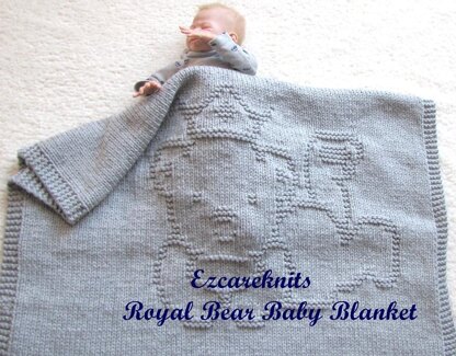 Royal Bear Baby Blanket