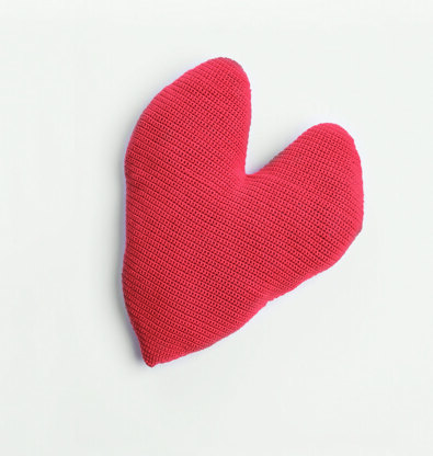 Heart Cushions in Rico Creative Cotton Aran - 906 - Downloadable PDF