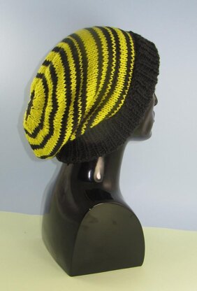 Alternate Random Stripe Slouch Hat