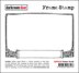 Darkroom Door Frame Cling Stamp 4.6"X3" - Flower Scroll
