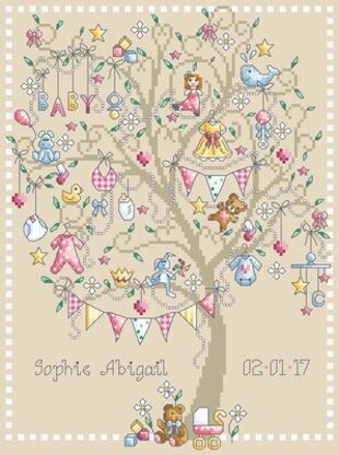 Shannon Christine Baby Girl Tree Cross Stitch Pattern - 2009306 -  Leaflet