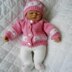 Knitting Pattern for 10&15 inch Dolls, Cardigan, leggings and Hat