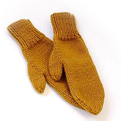 2-needle mittens in Lion Brand Wool-Ease Chunky - 70746AD - knitting pattern