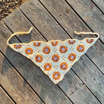 Cool Granny Square Bandana