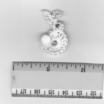 Crochet Bunny pin or magnet