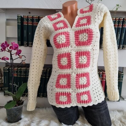 Crochet elegant sweater