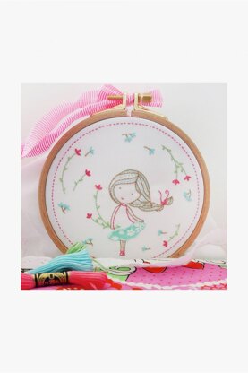 DMC Spring Girl Embroidery Kit