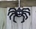 Crochet spider. Hanging ornament. Indoor/ outdoor Halloween decoration