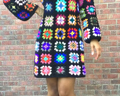 Promise - a granny square dress