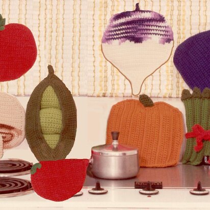 Vegetable Potholder Mitts