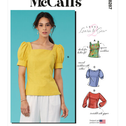 McCall's Misses' Tops M8287 - Sewing Pattern